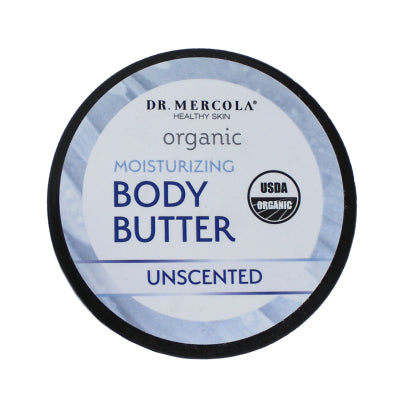 Organic Body Butter Unscented 4 Ounces