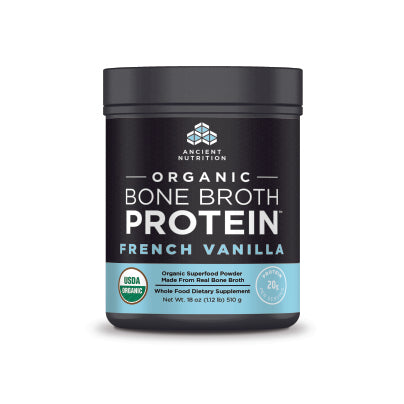Organic Bone Broth Protein - French Vanilla 510 Grams