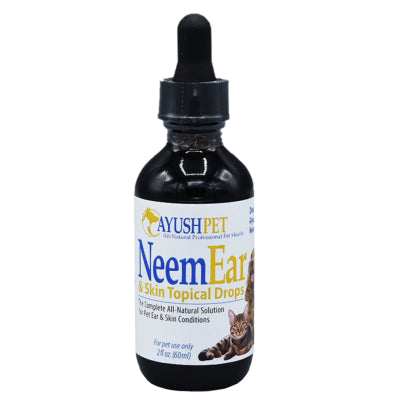 Pet Neem Ear & Skin Topical Drops 2 ounces