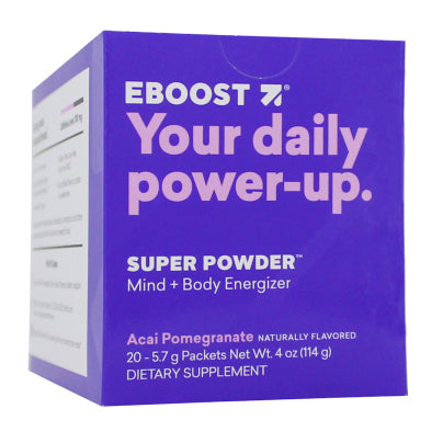 Super Powder Mind &amp; Body Energizer Acai Pomegranate 20 packets