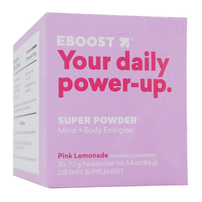 Super Powder Mind &amp; Body Energizer Pink Lemonade 20 packets
