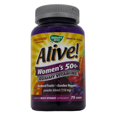 Alive Womens 50+ Premium Gummy Multi-Vitamin 75 Gummies