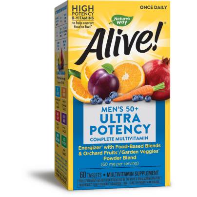 Alive! Once Daily Mens 50+ Multi (Ultra Potency) 60 tablets