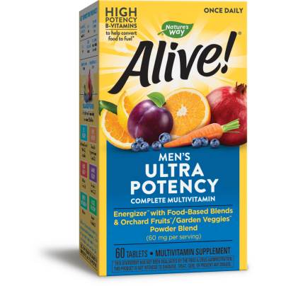 Alive! Once Daily Mens Multi (Ultra Potency) 60 tablets