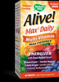 Alive!® Max3 Daily Multi-Vitamin Iron-free 60 capsules