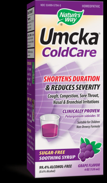 Umcka® ColdCare Sugar-Free Syrup Grape 4 Ounces