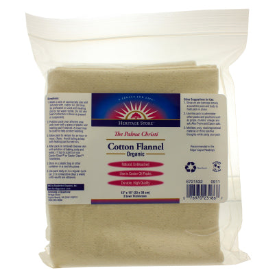 Cotton Flannel/Organic 13 x 15