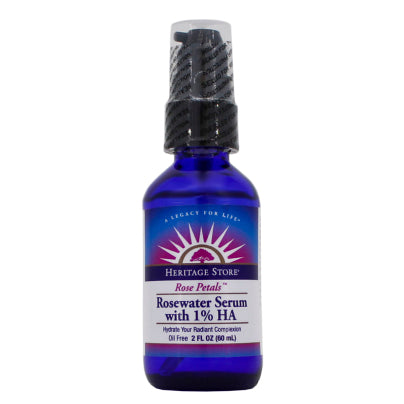 Rosewater Serum with 1% HA Drops 2 ounces