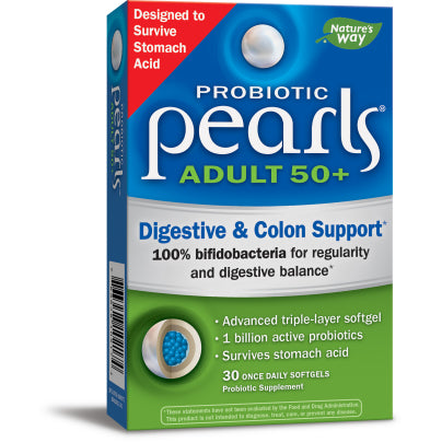 Probiotic Pearls Adult 50+ 30 Softgels