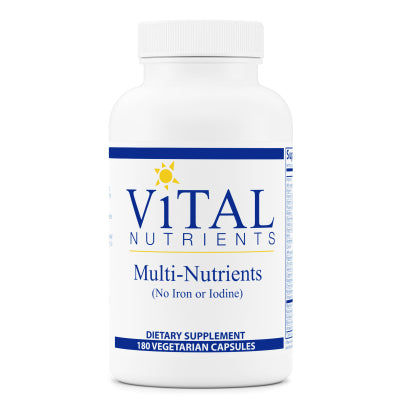 Multi-Nutrients no Iron or Iodine 180 capsules