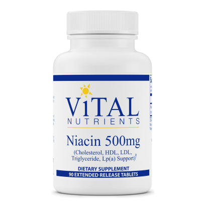 Niacin 500mg Extended Release 90 tablets
