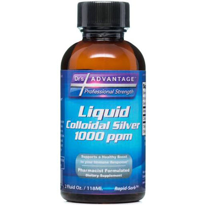Liquid Colloidal Silver 1,000ppm 2 ounces