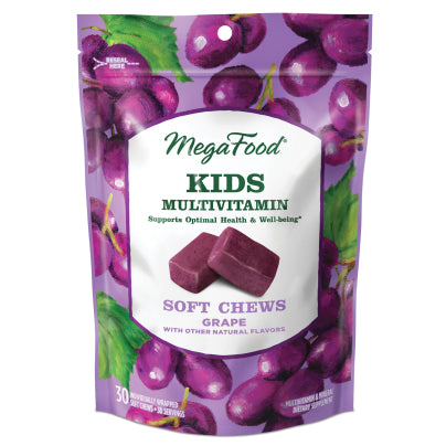 Kids Multi Soft Chew Grape 30 Chewables