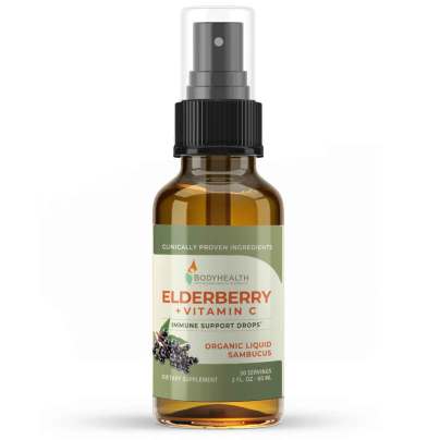 Elderberry + Vitamin C Immune Support Drops 60 Milliliters