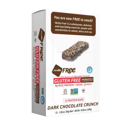 NuGo Free - Gluten Free Dark Choc. Crunch 12 bars