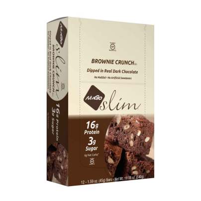 NuGo Slim - Brownie Crunch 12 bars