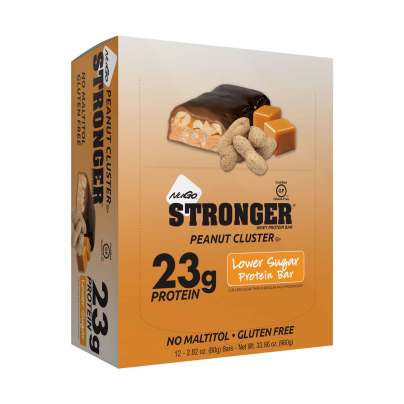 NuGo STRONGER - Peanut Cluster 12 bars
