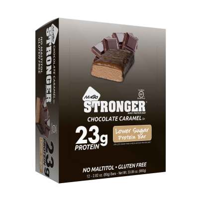 NuGo STRONGER - Real Dark Chocolate 12 bars