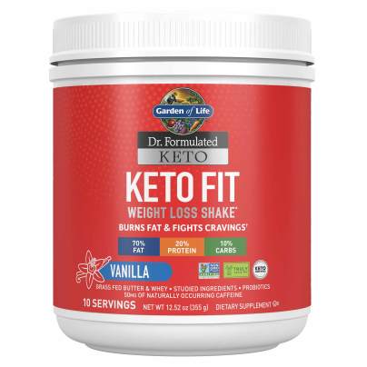 Dr. Formulated Keto Fit Vanilla Powder 355 Grams