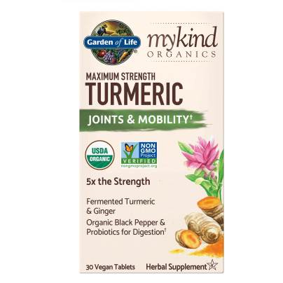 mykind Organics Maximum Strength Turmeric Joints & Mobility 30 tablets