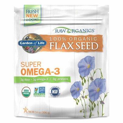 Raw Organics Flax Seed 396 Grams