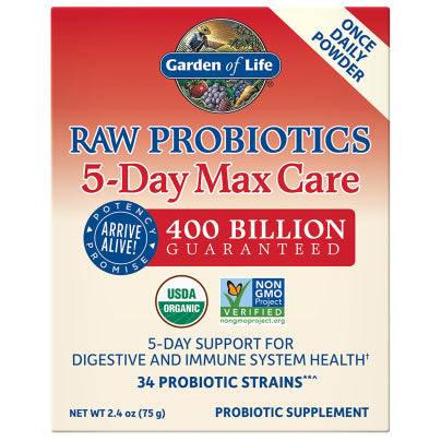 RAW Probiotics 5 Day Max Care 75 Grams