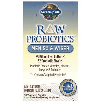 RAW Probiotics Men 50 and Wiser 90 capsules