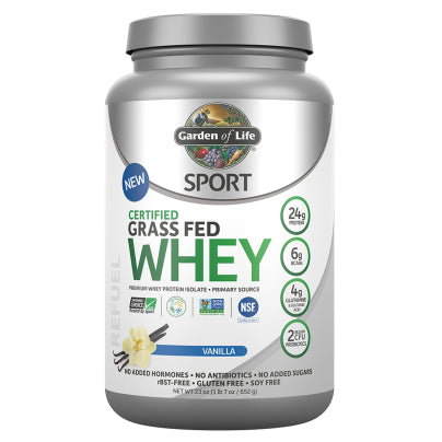 SPORT Grass Fed Whey Protein - Vanilla 652 Grams