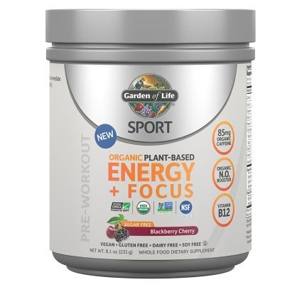 SPORT Organic Energy + Focus SF Blackberry Cherry 231 Grams