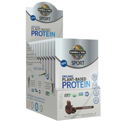 SPORT Organic Plant-Based Protein Chocolate 12 Packets