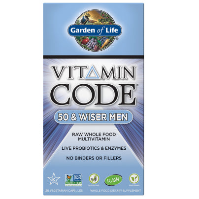 Vitamin Code 50 and Wiser Mens Multi 120 capsules
