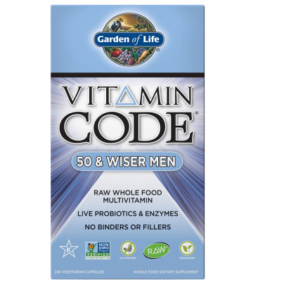 Vitamin Code 50 and Wiser Mens Multi 240 capsules