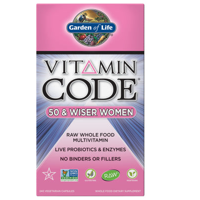 Vitamin Code 50 and Wiser Womens Multi 240 capsules