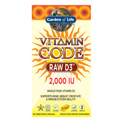 Vitamin Code RAW D3 2000IU 120 capsules