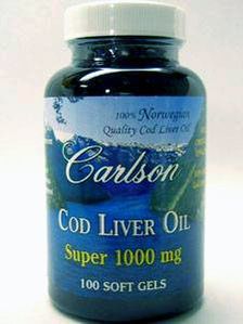 Cod Liver Oil Gems™, Super 1,000 mg 100 Softgels