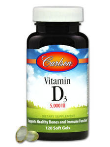 Vitamin D3 5000IU 120 Softgels