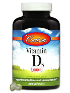Vitamin D3 5000IU 360 Softgels