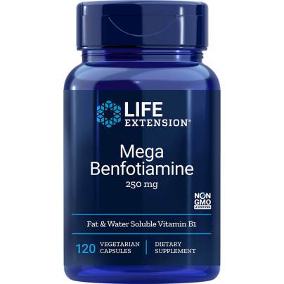 Mega Benfotiamine 250mg 120 capsules