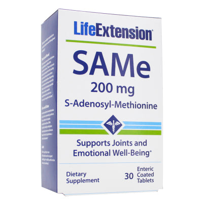 SAMe (S-Adenosyl-Methionine) 200mg 30 tablets