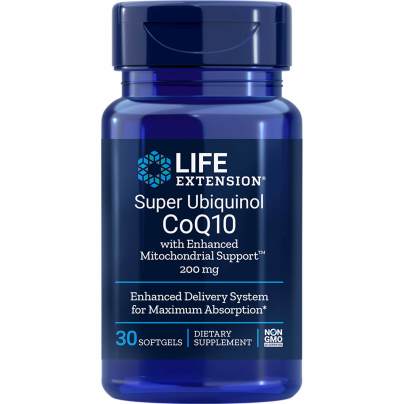 Super Ubiquinol CoQ10 w/Enhanced Mito Support 200mg 30 Softgels