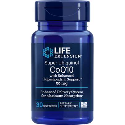 Super Ubiquinol CoQ10 w/Enhanced Mitochondrial 50mg 30 Softgels