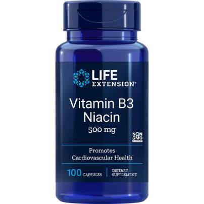 Vitamin B3 Niacin 500mg 100 capsules