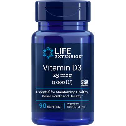 Vitamin D3 1,000IU 90 Softgels