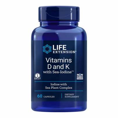 Vitamins D and K with Sea-Iodine 60 capsules
