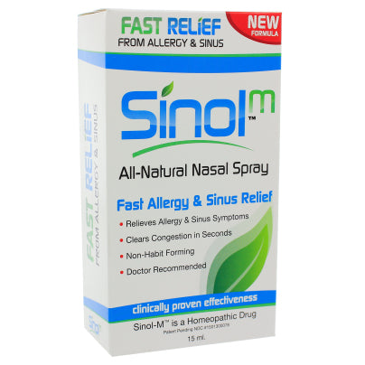 Sinol-M Allergy &amp; Sinus Nasal Spray 15 Milliliters