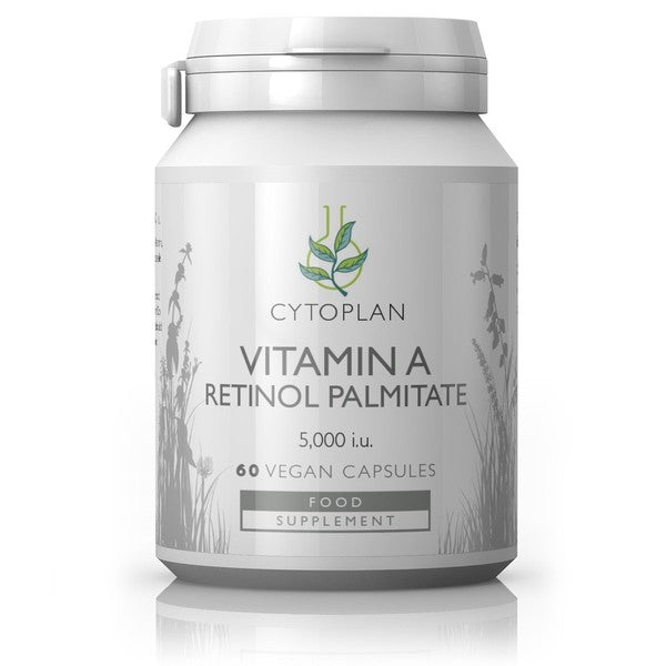 Vitamin A (Retinol Palmitate: 5000IU) 60 capsules