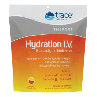 Hydration I.V. Electrolyte Drink Paks - Raspberry Lemonade 16 Packs