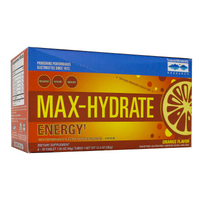 Max Hydration - Energy Effervescent Orange 8 Tubes