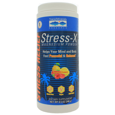 Stress-X Magnesium Powder Rasp-Lemon 8.5 Ounces