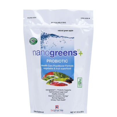 NanoGreens+ Probiotic - Green Apple 300 Grams